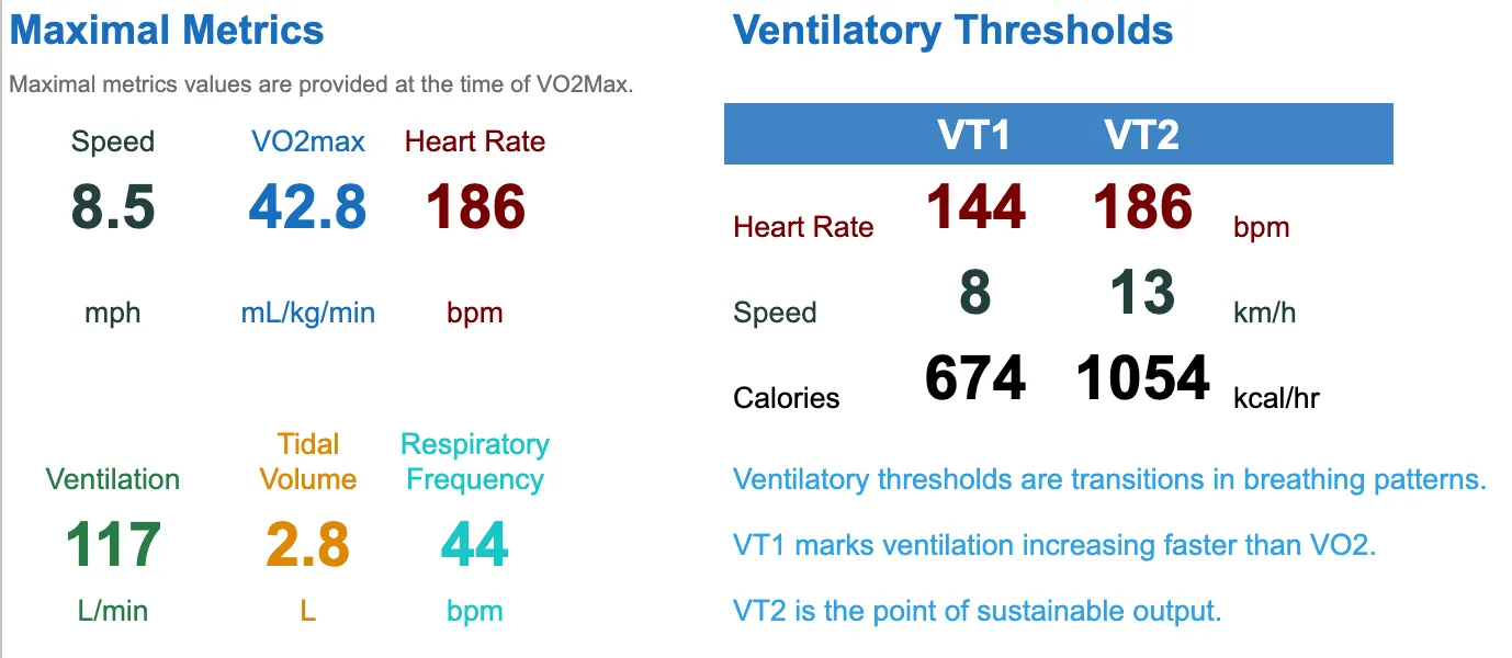 VO2 Max Zones